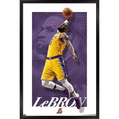 Trends International Nba Los Angeles Lakers - Lebron James Feature Series 23  Unframed Wall Poster Prints : Target