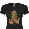 Women's - Marvel - Baby Groot -Juniors Fitted Graphic T-Shirt Juniors Fitted Graphic T-Shirt - 2 of 3