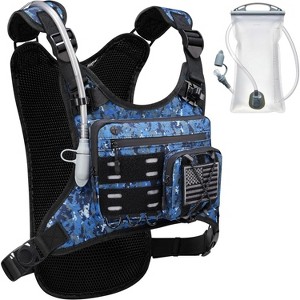 All-in-One Hydration Vest with Bladder, Lightweight Running Pack with Gear Holder & Reflective Panels - 1 of 4