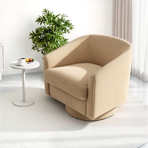 Dyonery single chair, 360° unrestricted rotation function, wraparound bucket backrest - 1 of 4