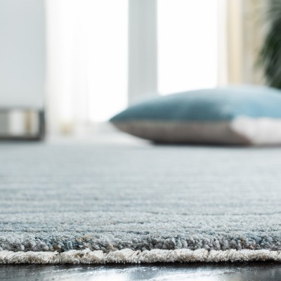 Valencia Light Gray Hand-Knotted Square Area Rug