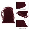 Unique Bargains Velvet Wedding Favor Party Small Jewelry Drawstrings Pouches Gift Bags - 4 of 4
