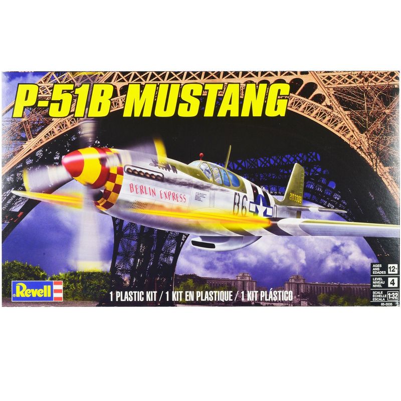 Level 4 Model Kit North American P-51B Mustang Fighter Aircraft 1/32 Scale Model by Revell, 2 of 7