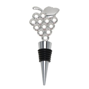 Unique Bargains Grape Stopper Aluminum Alloy TPE 4.53"x1.57"x0.79" 1 Pc - 1 of 3