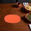 Unique Bargains Trivet Oval Rope Coaster Cotton Non-Woven Fabric 12.6"x8.66"x0.31" - 2 of 3