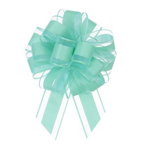 Unique Bargains Large Big Pull Bow Glitter Gift Wrapping Ribbon for Wedding 10 Pcs - 1 of 4