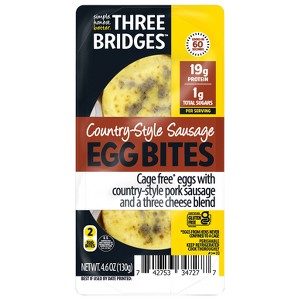 Three Bridges Gluten Free Country-Style Sausage Egg Bites - 4.6oz - 1 of 4