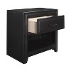 NicBex  1 Drawer Dresser for Bedroom,Black Chest of Drawers with Black Handle,Modern Wood Dressers for Closet,Living Room,Hallway,Black - 4 of 4