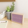 Little Arrow Design Co watercolor hearts on stripes Framed Mini Art Print 4" (H) x 3" (W) x 1" (D) - Society6 - 2 of 3
