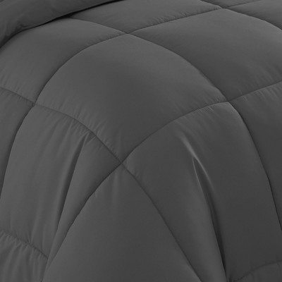 Full Gray 7-Piece Down Alternative Microfiber Bed Set