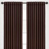 Chanasya 2pk Solid Contemporary Print Room Darkening Window Curtain Panels - Set of 2 - 2 of 4