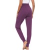 Coolmee Women Activewear Jogger Track Cuff Sweatpants Over The Belly Stretchy Yoga Maternity Pants With Pocket - 3 of 4
