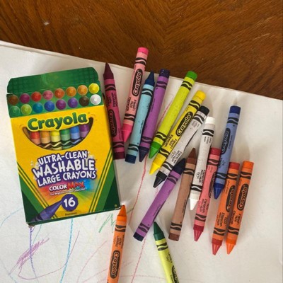 Crayola 16ct Ultra Clean Washable Large Crayons : Target