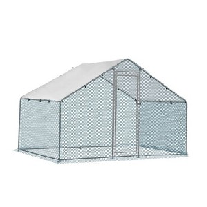 Karl Home Chicken Run Coop Walk-in Poultry Cage with Waterproof & Anti-UV Cover Lockable Door Design - 1 of 4