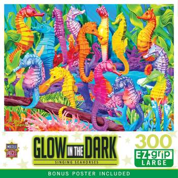 MasterPieces 300 Piece EZ Grip Jigsaw Puzzle - Singing Seahorses - 18"x24"