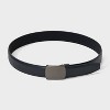 Men's Reversible Tension Plaque Buckle Dress Belt - Goodfellow & Co™ Black - 2 of 3