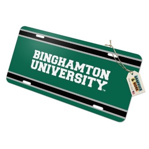 Binghamton University Stripes Novelty Metal Vanity Tag License Plate - 1 of 4