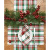 C&F Home Carter Christmas Red and Green Plaid Placemat Set of 6 - 4 of 4