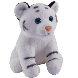 Wild Republic Pocketkins Eco White Tiger Stuffed Animal, 5 Inches - 1 of 1