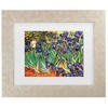 Trademark Fine Art Vincent van Gogh Irises at Saint-Remy Matted Framed Art - 2 of 4