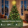 Aoibox Christmas Tree Star Topper 10 Inch Gold with 40 LED Lights Remote Control 8 Modes USB Powered for Holiday Indoor Home Decor 1 Piece - 2 of 4