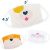 Educational Insights Kids’ Face Masks 3-Pack Puppy, Kitty, Fox Set - 3 of 4
