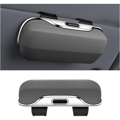 TruAIR Car Sun Visor Sunglasses Holder, Soft Eyeglasses Storage Case Organizer Box