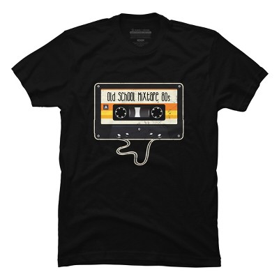 Men's Design By Humans Old School Mixtape 80s By JoshuasPlayhouse T-Shirt