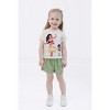 Disney Junior Girls T-Shirt and Mesh Shorts Outfit Set Toddler Sizes (2T - 14-16) - 2 of 4