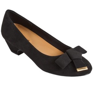 medium the brand tappy shape 20/20 6’0 Comfortview The Flynn Slip On Pump - 7 1/2 W, Black (Wide Widths