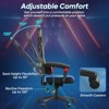 Bestier  Breathable Fabric Gaming Chair with RGB LED Lighting and Adjustable Armrests - 3 of 4