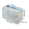 Unique Bargains Women's Floral Square Travel Cosmetic Bag 1 Pc - 2 of 3