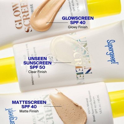 Supergoop! Glowscreen SPF 40 Sunrise Mini - Travel-Size Hydrating Glowy Tinted Primer Sunscreen with Hyaluronic Acid + Niacinamide - 0.68 fl oz