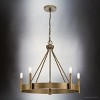 Urban Ambiance Luxury Modern Farmhouse Indoor Chandelier,  21''H x 26"W x 26''D,  Aged Bronze Finish, UHP4483 - 3 of 4
