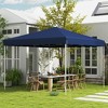 Outsunny 13' x 13' Pop-Up Gazebo Tent with 3-Level Adjustable Height, Instant Canopy Sun Shade Shelter with Carry Bag for Camping, Parties - image 3 of 4