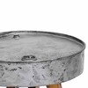vidaXL Coffee Table Silver and brown - 4 of 4
