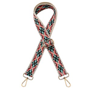 Wrapables Wide Adjustable Crossbody Handbag Strap, Women's Replacement Bag Strap for Purses, Multicolor Deco - 1 of 4