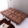 LOVMOR Convertible Memory Foam Futon Couch Bed, Modern Folding Sleeper Sofa - 3 of 4