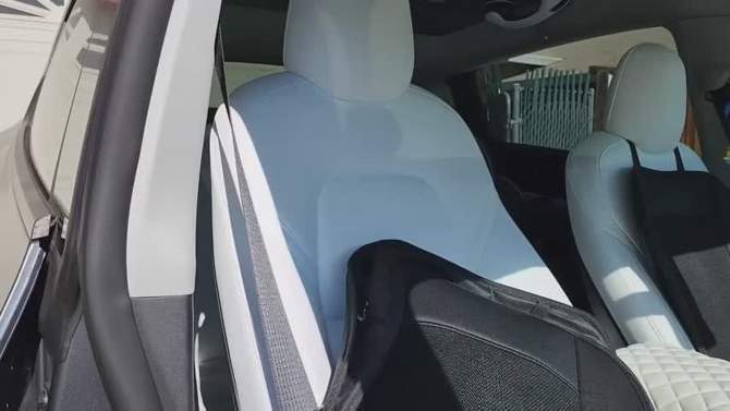 Zone Tech Cooling Car Seat Cushion - Black 12V Automotive Adjustable Temperature Comfortable Cooling Car Seat Cushion, 2 of 6, play video