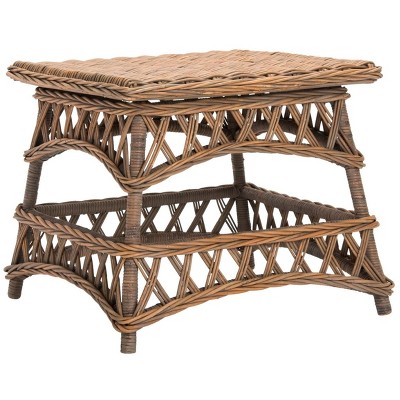 Sora Natural Wicker 24" Square Accent Table