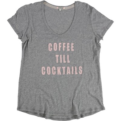 P.J. Salvage Womens Coffee Till Cocktails Pajama Sleep T-shirt