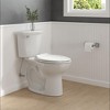 Attop Standard Slow Elongated Closed Front Toilet Seat, White - 4 of 4