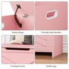 30" Wooden Storage Bench, Flip Top Entryway Shoe Bench with Safety Hinge, Large Toy Chest, Storage Ottoman for Entryway Bedroom Living Room - 4 of 4