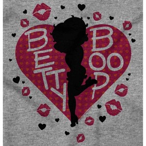 Betty Boop Fans Lovers Cute Heart Womens Graphic T Shirt Tees Brisco Brands - 1 of 4