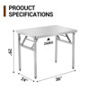 Commercial-Worktable Folding Workstation Stainless-Steel Heavy-Duty - 2 of 4
