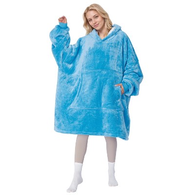 Tirrinia Women Men Funny Themed Prints Wearable Blanket Hoodie Sweatshirt Oversized Luxury, Warm Fleece Lined Pullover, Cozy Gifts for Woman Man