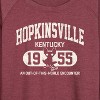 Women's - Instant Message - Hopkinsville Kentucky Lightweight French Terry Wide Neck Long Sleeve Graphic Shirt - 2 of 4