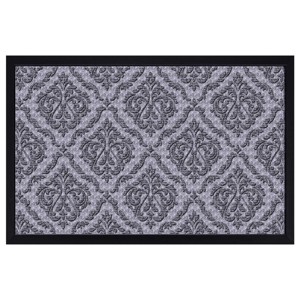 Briarwood Lane Everyday Doormat 35x23 Indoor Outdoor Gray Paisley