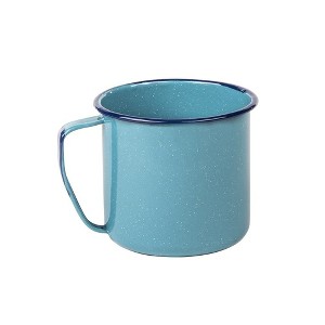 Granite Ware 12 oz Enameled Steel Mug - Turquoise Blue, Warmer Ideal for Heating/Boiling Water, Soup, Hot Chocolate. Lightweight, Heat resistant - 1 of 4