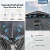 ALAULM 12' x 20' Hardtop Outdoor Metal Gazebo with Galvanized Steel Double Roof Canopy - 4 of 4